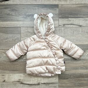 Gap Baby Puffer Coat Winter Jacket 6-12 Month Parka Gold